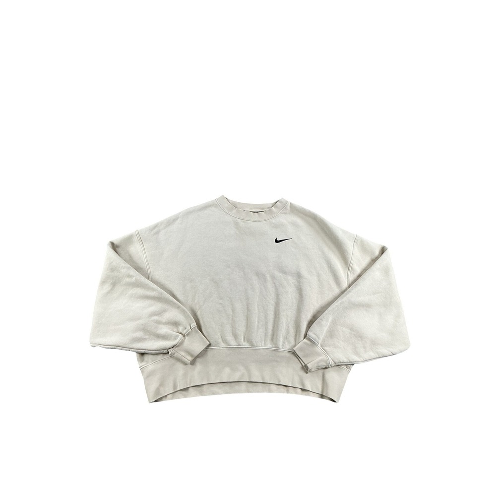 Nike Sportswear Phoenix Fleece Oversized Cropped Sweatshirt Beige XS DQ5733-141